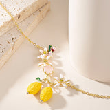 Lemon Blossom Charm Necklace