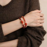 Agate Pixiu Guardian Qi Crystal Bracelet