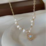Moonlit Elegance Baroque Pearl Necklace