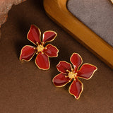 Scarlet Bloom Earrings