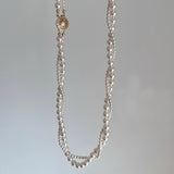 Retro Twist Pearl Choker Necklace