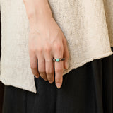 Agarwood Matrix Turquoise Focus Ring