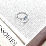 Blue Blossom Sterling Ring