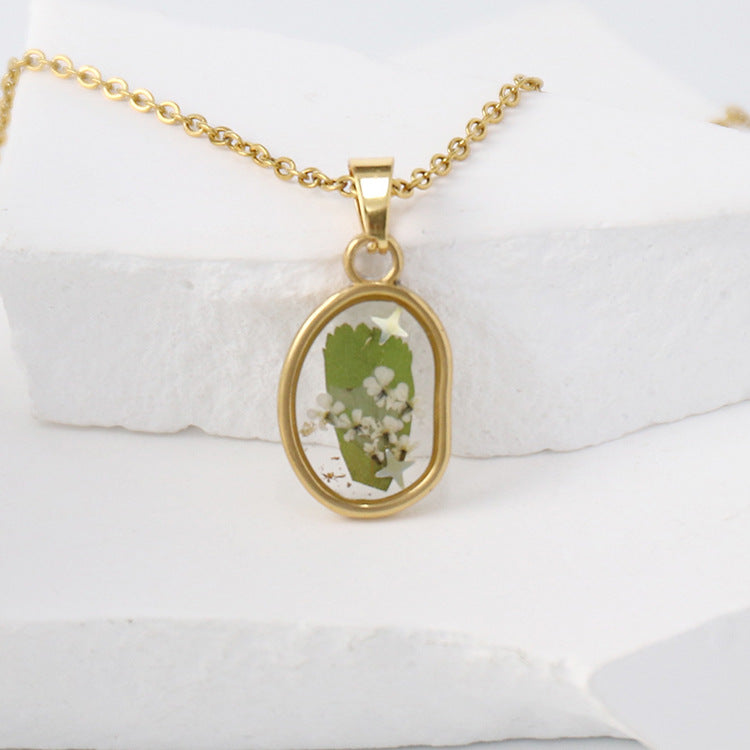 Eternal Bloom Resin Necklace