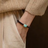 Garnet & Amazonite Crystal Bracelet