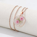 Ethereal Blossom Resin Necklace