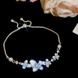Blue Blossom Pearl Bracelet