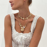 Ocean Muse Shell Layered Necklace