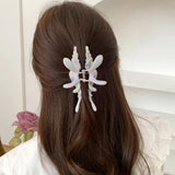 Iridescent Seashell Hair Claw Clip