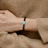 Garnet & Amazonite Crystal Bracelet