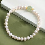 Celestial Pearl Jade Harmony Bracelet