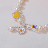Sunlight Bloom Pearl Bracelet
