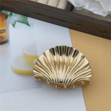 Golden Seashell Hair Claw Clip