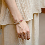 Moonstone & Clear Quartz Harmony Bracelet