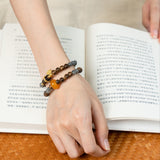Agarwood & Smoky Amethyst Energy Bracelet