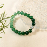 Green Strawberry Quartz Beaded Bracelet