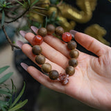 Ember Wood & Carnelian Vitality Bracelet