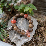 Ember Wood & Carnelian Vitality Bracelet