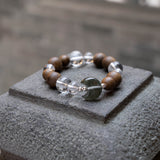 Moss Agate Lunar Harmony Bracelet