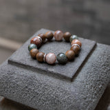 Phantom Quartz, Green Rutilated Quartz Kyara Agarwood Bracelet