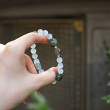 Blue Chalcedony & Moss Agate Serenity Bracelet