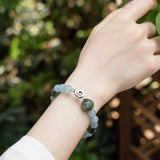 Blue Chalcedony & Moss Agate Serenity Bracelet