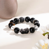 Obsidian & Tiger’s Eye Pi Xiu Protection Bracelet