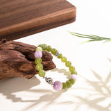 Green Jade & Rose Quartz Growth Bracelet