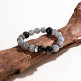 Rat Zodiac  Guardian Bracelet – Aquamarine & Obsidian Water Protector