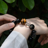 Obsidian & Tiger’s Eye Pi Xiu Protection Bracelet