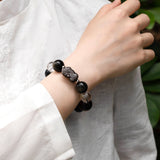 Obsidian & Tiger’s Eye Pi Xiu Protection Bracelet