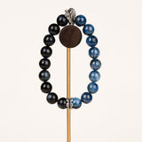  Blue Kyanite Tiger's Eye Crystal with Dragon Guardian Bracelet