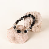 Obsidian & Smoky Quartz Protection Bracelet