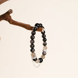 Obsidian & Smoky Quartz Protection Bracelet