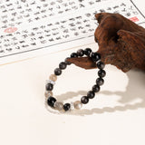 Obsidian & Smoky Quartz Protection Bracelet