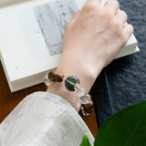 Moss Agate Lunar Harmony Bracelet