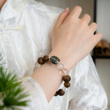 Moss Agate Lunar Harmony Bracelet