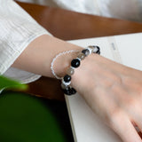 Obsidian & Smoky Quartz Protection Bracelet