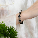 Obsidian & Smoky Quartz Protection Bracelet