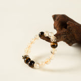 Ox Zodiac Guardian Bracelet – Grounding Tiger’s Eye & Rutilated Quartz