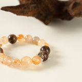 Sheep Zodiac Harmony Bracelet – Rutilated Quartz & Lepidolite