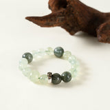 Tiger Zodiac Guardian Bracelet – Prehnite & Labradorite for Courage