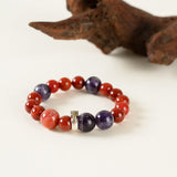 Horse Zodiac Spirit Bracelet – Carnelian & Amethyst for Energy