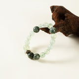 Tiger Zodiac Guardian Bracelet – Prehnite & Labradorite for Courage