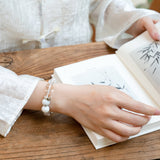 Rooster Zodiac Clarity Bracelet – Quartz & Howlite