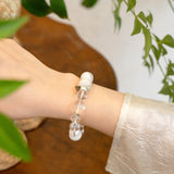 Rooster Zodiac Clarity Bracelet – Quartz & Howlite