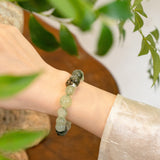Tiger Zodiac Guardian Bracelet – Prehnite & Labradorite for Courage