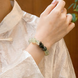 Tiger Zodiac Guardian Bracelet – Prehnite & Labradorite for Courage