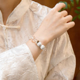 Rooster Zodiac Clarity Bracelet – Quartz & Howlite