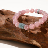 Madagascar Rose Quartz Jadeite Harmony Bracelet